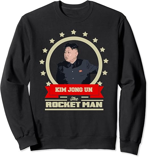 Der Rocketman Kim Jong Un Funny Meme Sweatshirt Amazon De Bekleidung