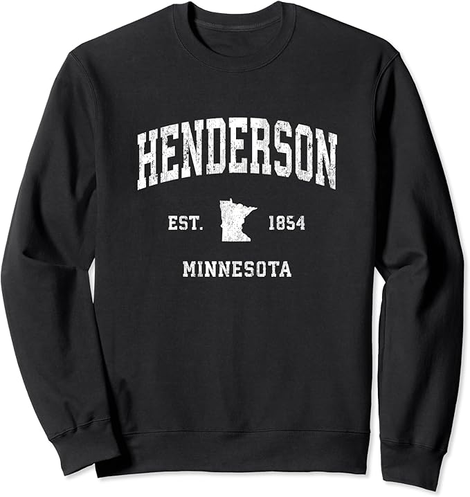 Henderson Minnesota MN Vintage Athletic Sports Design Sweatshirt