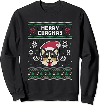 Corgi ugly christmas sweater Clearance