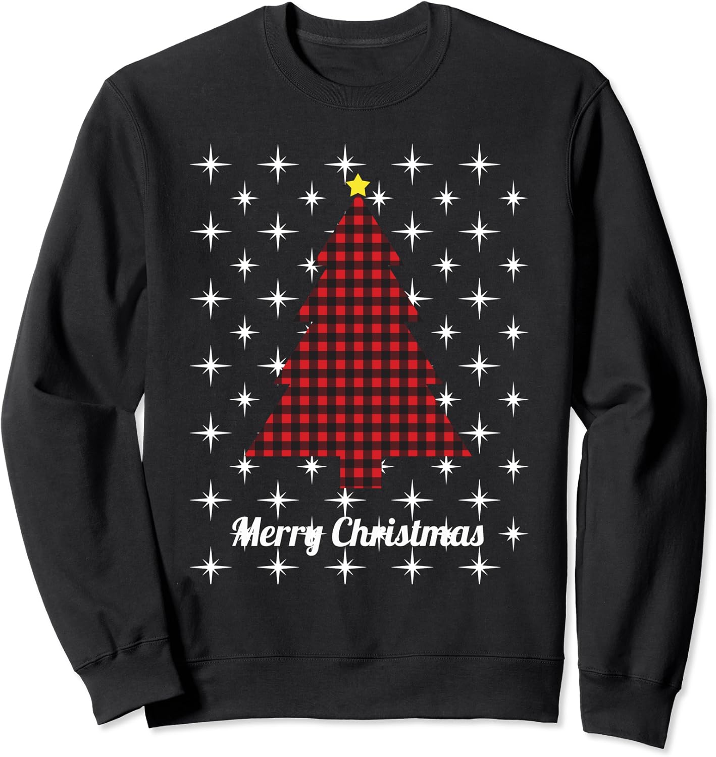 buffalo plaid christmas sweater