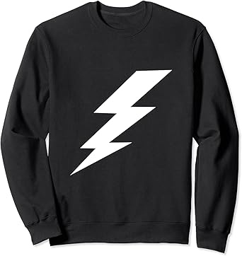 Black and white lightning bolt sweater Clearance