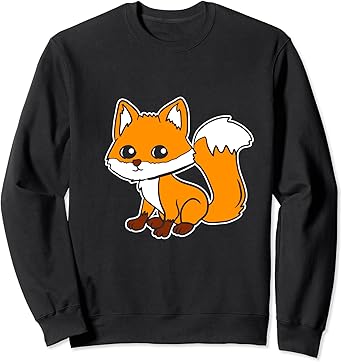 Fox animal sweatshirt Clearance