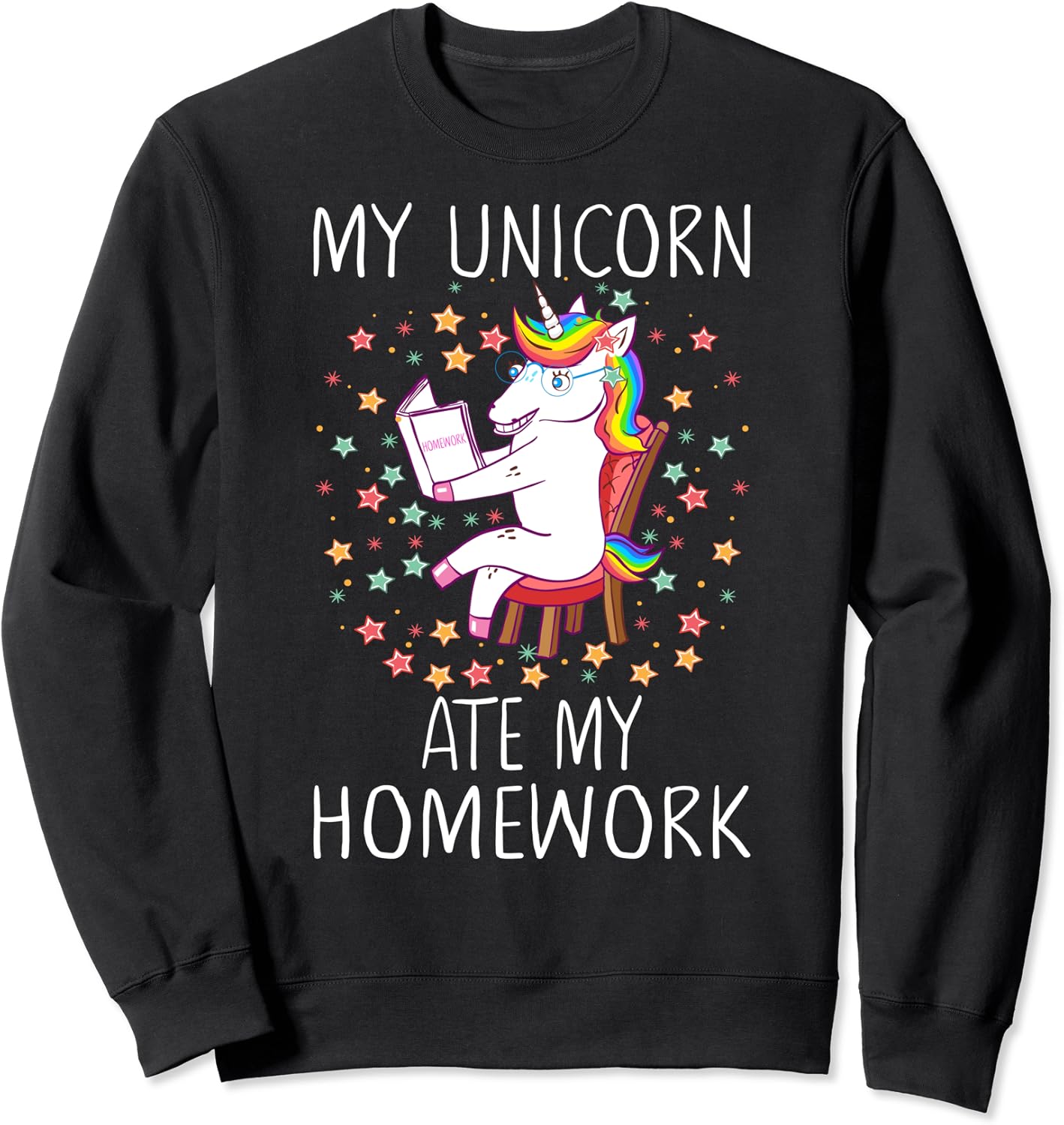 My unicorn ate my homework sweatshirt 03 image