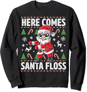 flossing christmas jumper