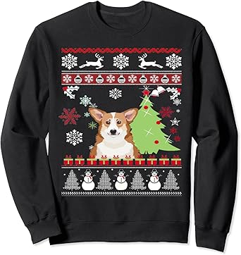 Corgi ugly christmas sweater Clearance