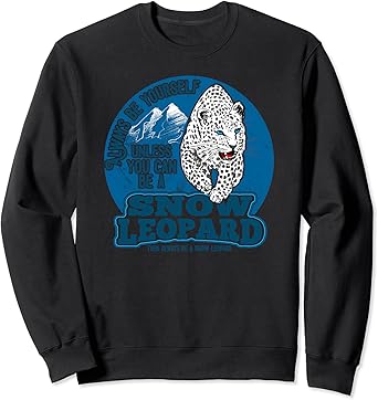 Snow leopard sweatshirt Clearance