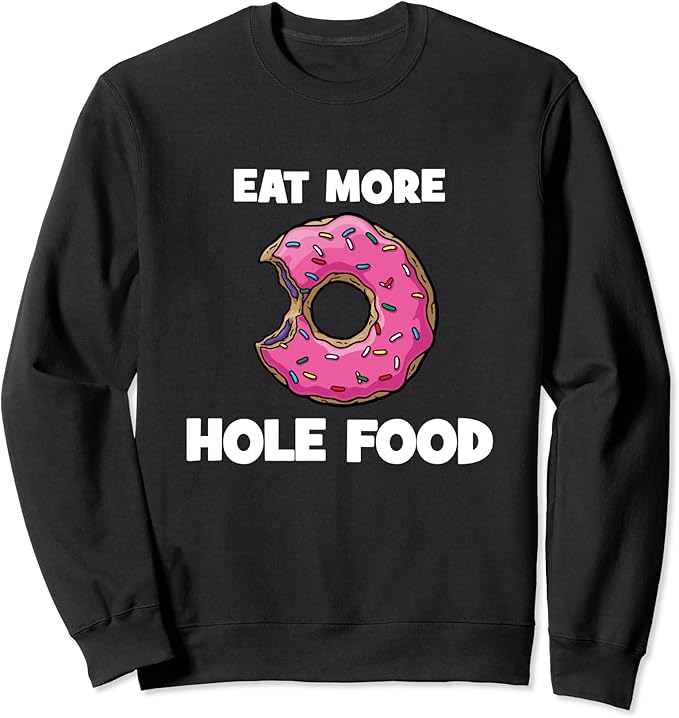 Gesundes essen lustiger kleiner pfeffer auf einem fahrrad stockfoto Iss mehr Loch Essen! Lustiger Donut-Liebhaber Sweatshirt : Amazon.de