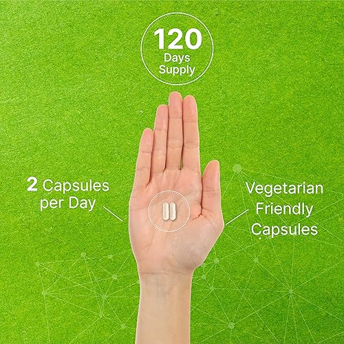 Miniatura 4 de Suplemento DIM de 300 mg, 120 tapas vegetales, suministro de 4 meses, fórmula 2-1, diindolilmetano DIM Plus extracto de pimienta negra, equilibrio