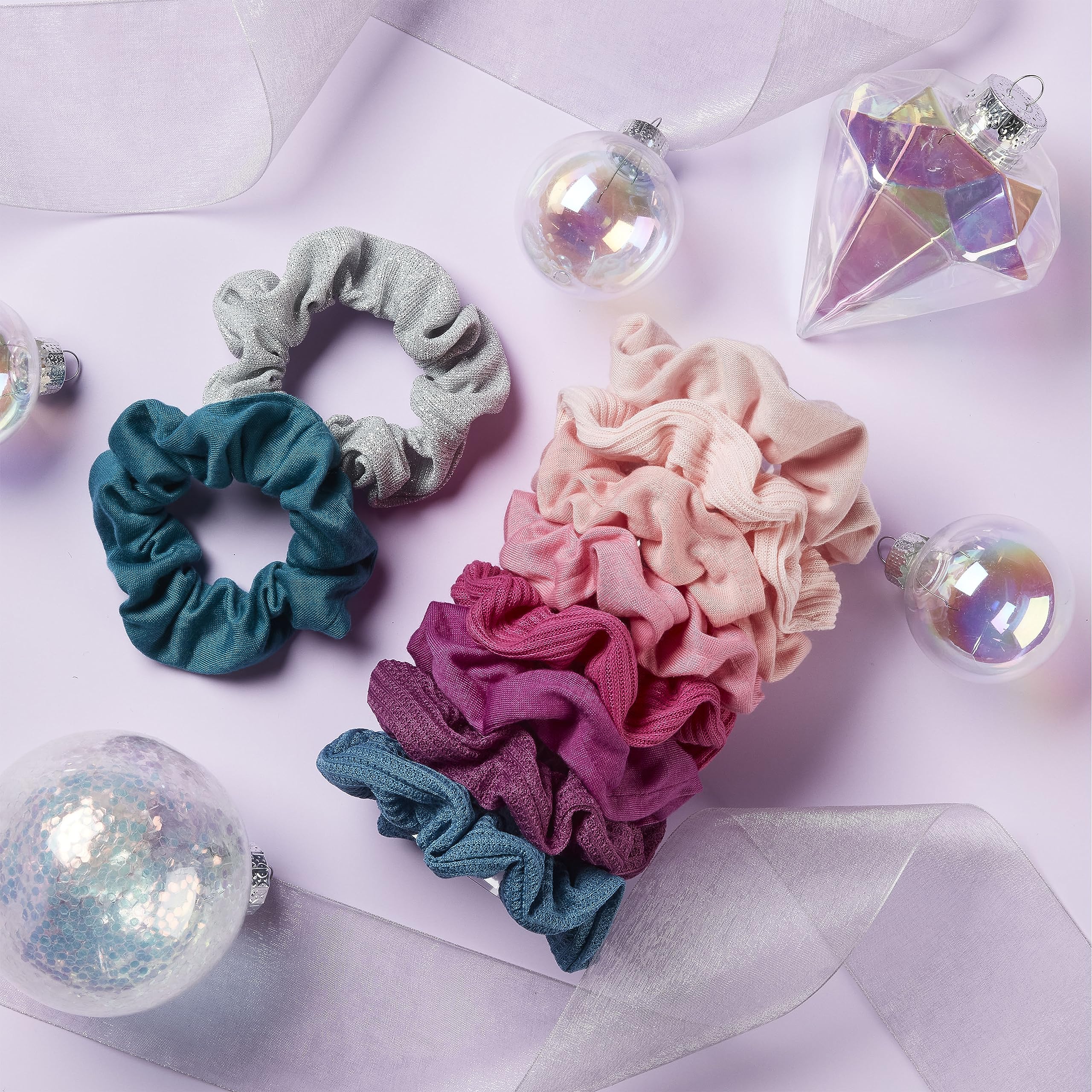 Lot De 4 Scrunchies Scünci Original - Élastiques à Cheveux Tendance, Neufs Avec étiquettes - Livraison Rapide