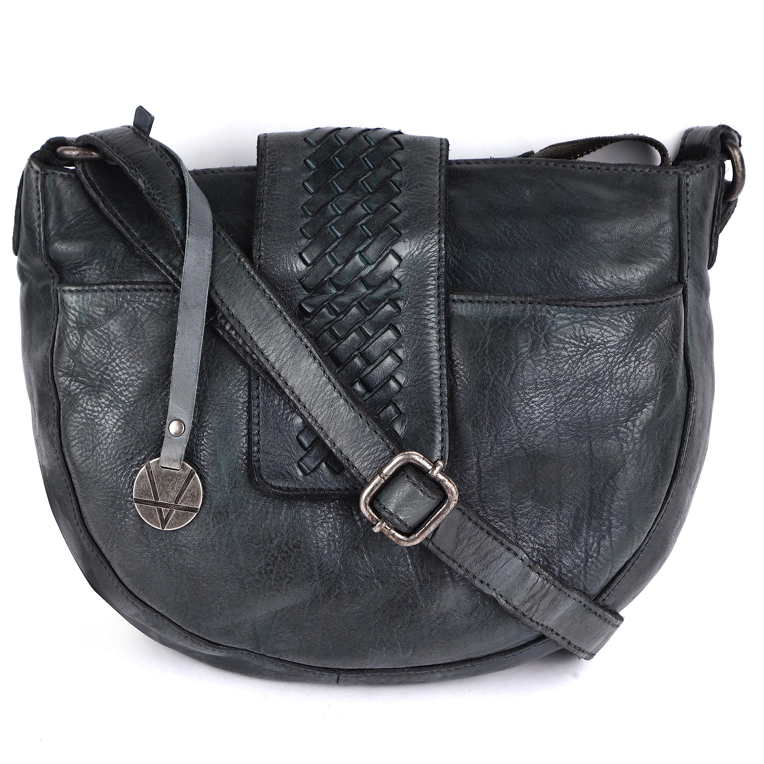 VILENCA HOLLAND Genuine Leather Crossbody Sling Bag for Women - Trendy Casual Office Bag with Adjustable Strap