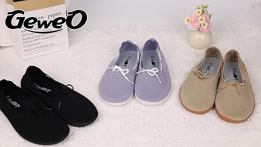 Dames Ballet Slip On Platte Schoenen Gebreide Jurk Schoenen