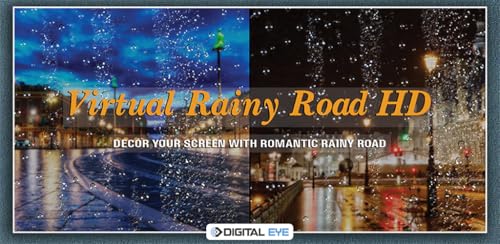 estrada chuvosa virtual gratuita HD - desfrute da bela paisagem na sua TV HDR 4K, TV 8K e dispositiv