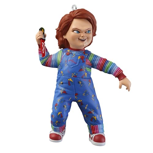 Hallmark Keepsake Christmas Ornament, Child's Play 2 Friend 'Til the End Chucky, Gifts for Horror Movie Fans