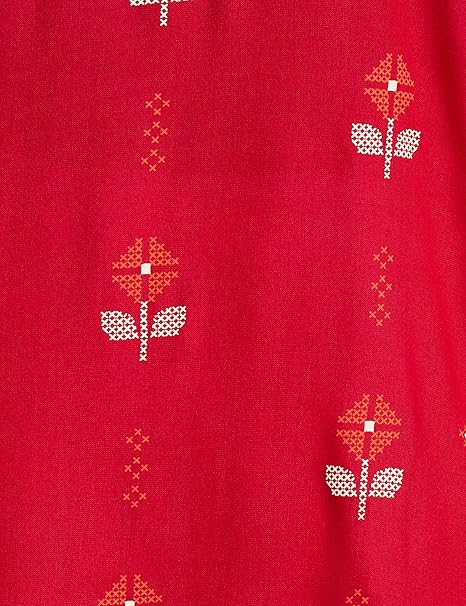 Max Women's Rayon Straight Fit Straight Printed Three-Quarter Sleeves Kurta - Image 7