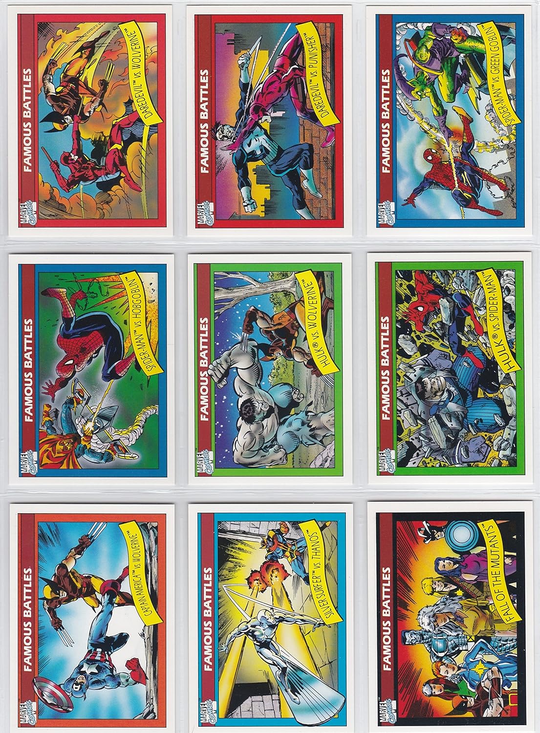 1990年版マーベル・ユニバース シリーズ1 162枚コンプ 1990年版