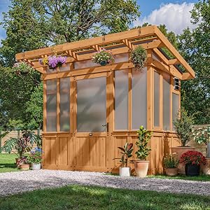 Backyard Discovery Poppy 9x6 Cedar Greenhouse