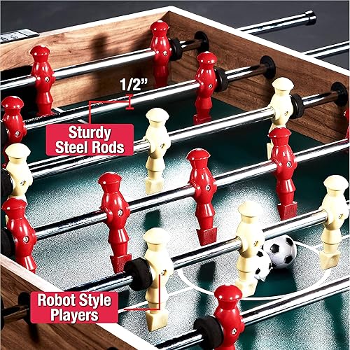 Miniatura 6 de Mesa de juego combinada 3 en 1 de 48 pulgadas, 3 juegos con billar, hockey y futbolín, accesorios incluidos