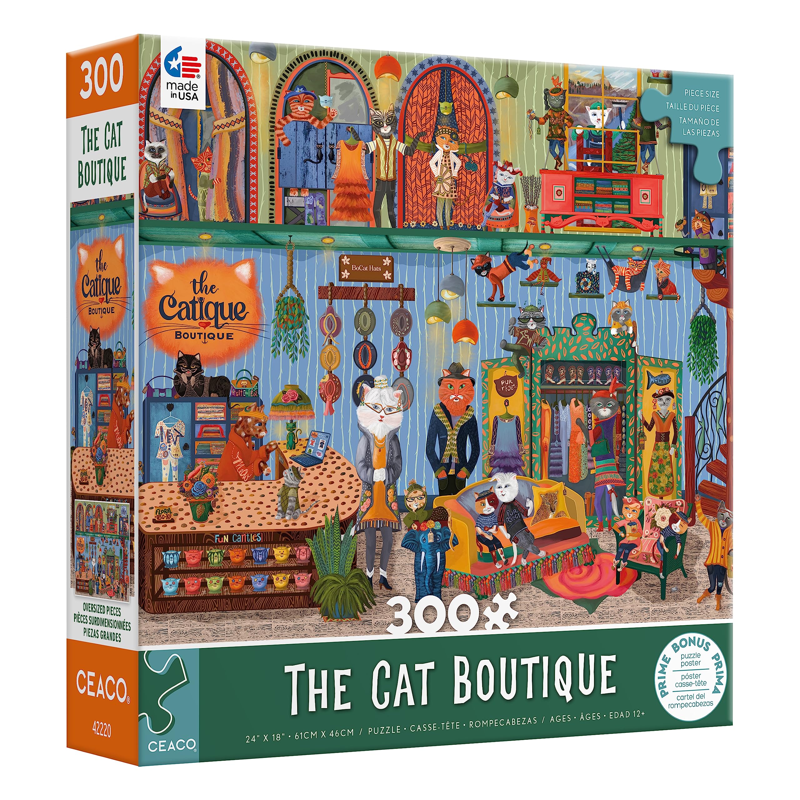 Amazon.co.jp: Ceaco - The Cat Boutique - 300ピース