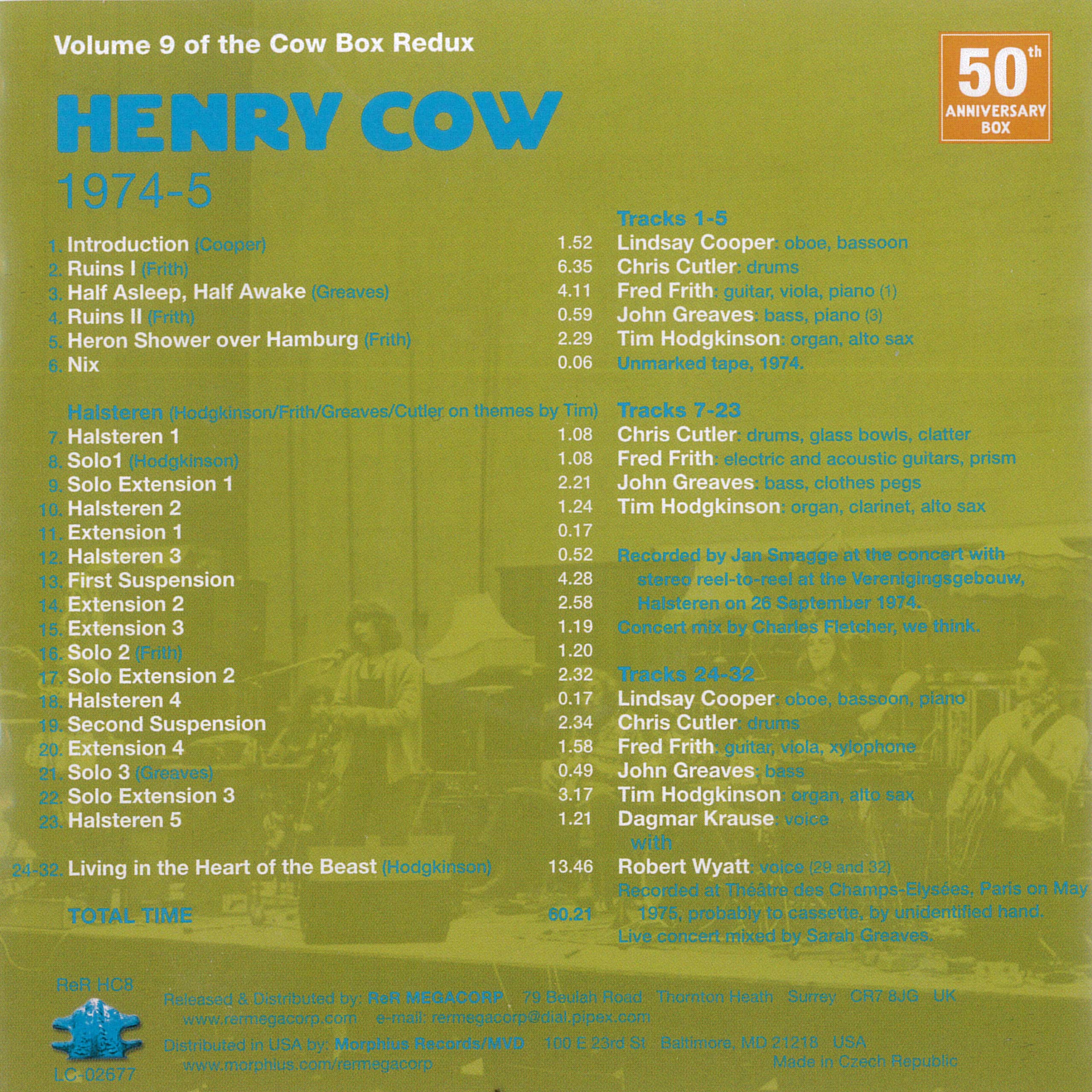 Henry Cow Box Redux: The Complete Henry Cow