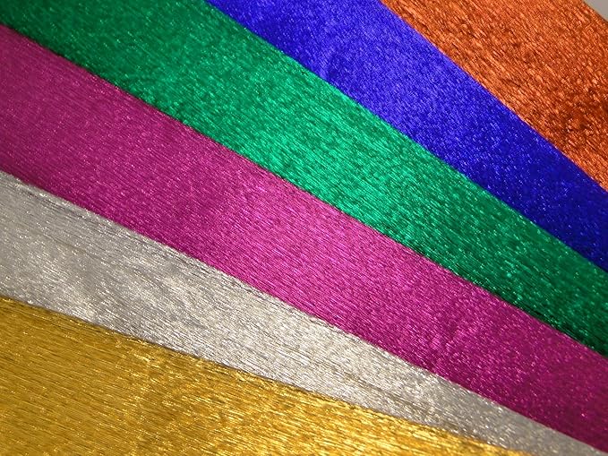 Metallic crepe paper, green Amazon.co.uk Home & Kitchen