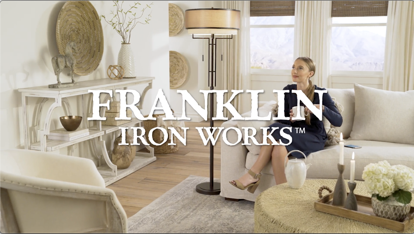 Franklin Iron Works Alamo Industrial Rustic Farmhouse Standing