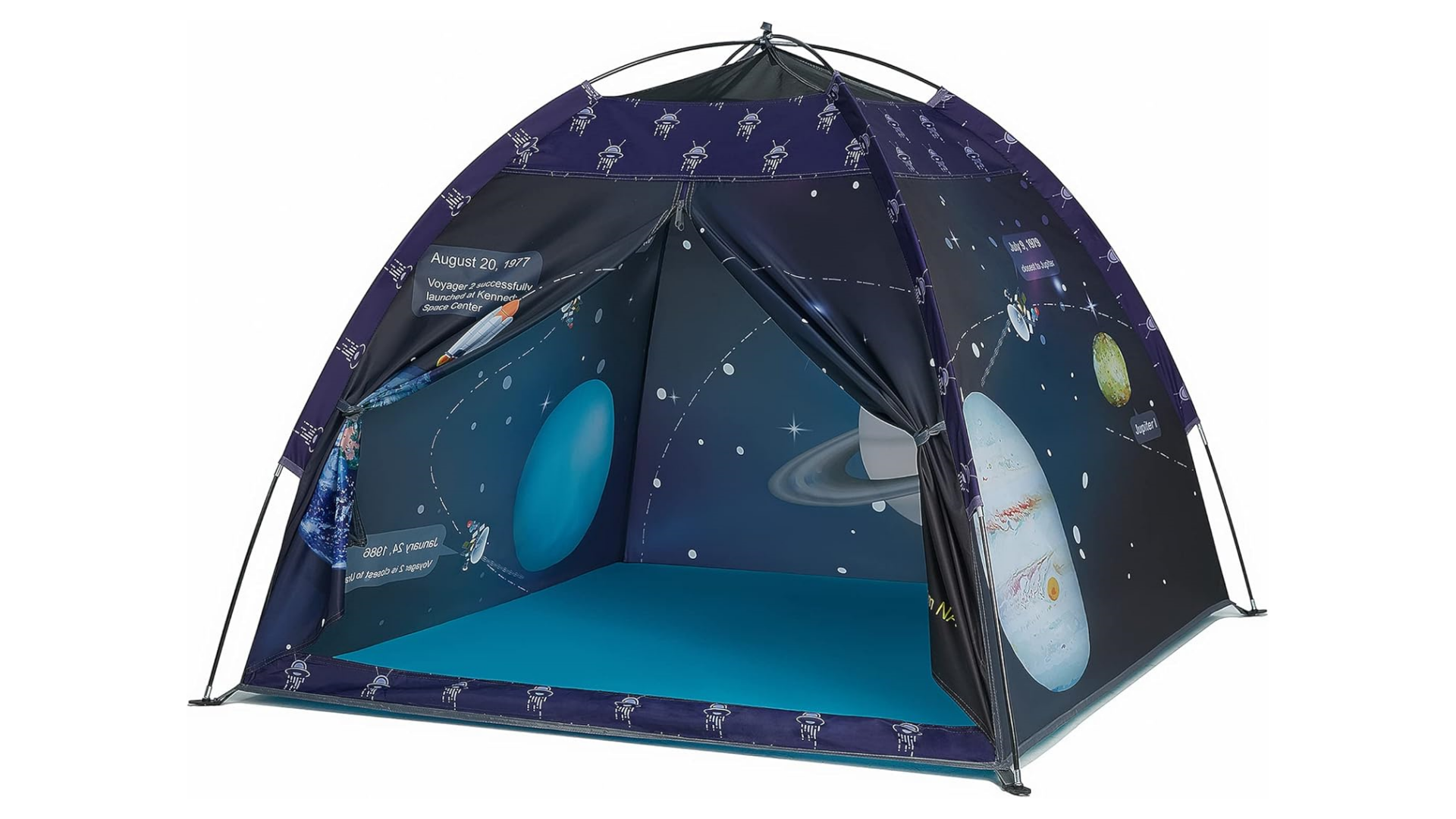Space World Play Tent Galaxy Dome Playhouse for Boys and Girls Imaginative Play-Astronaut Space for Kids Indoor and Outdoor Fun, Perfect Kid's Gift- 