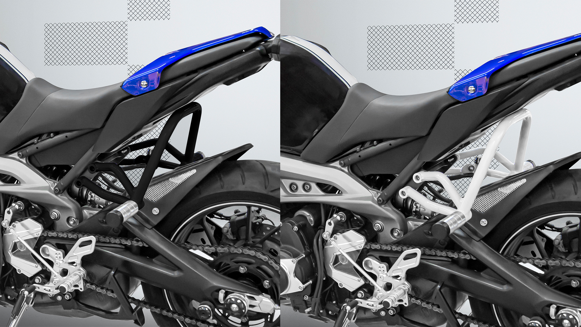 Amazon.com: Motorcycle Steel Stunt Subcage Sub-cage Rear Passenger