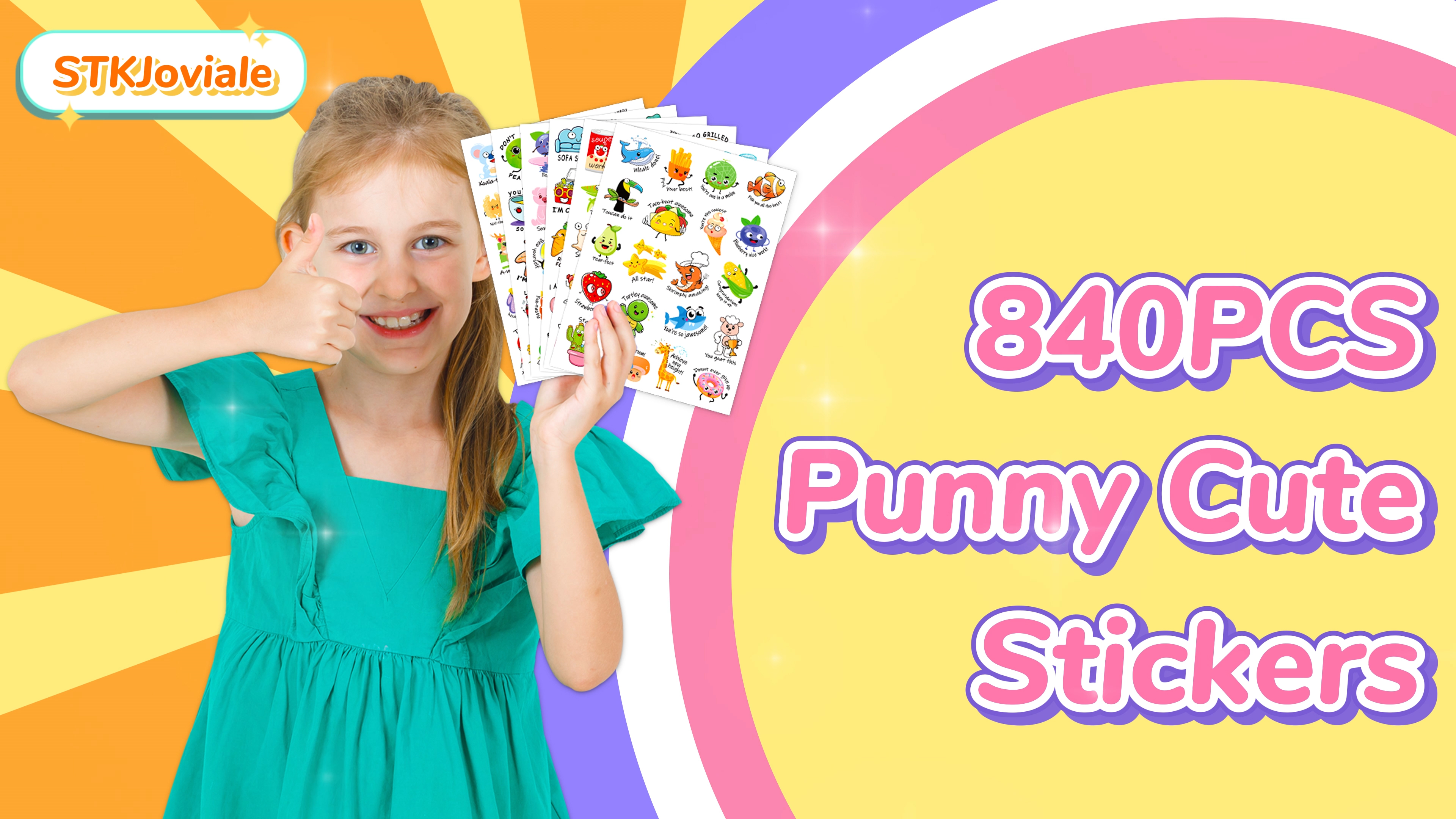 ‪₊ ♡ ˚ Amazon.com: STKJoviale 840PCS Punny Reward Stickers for Kids