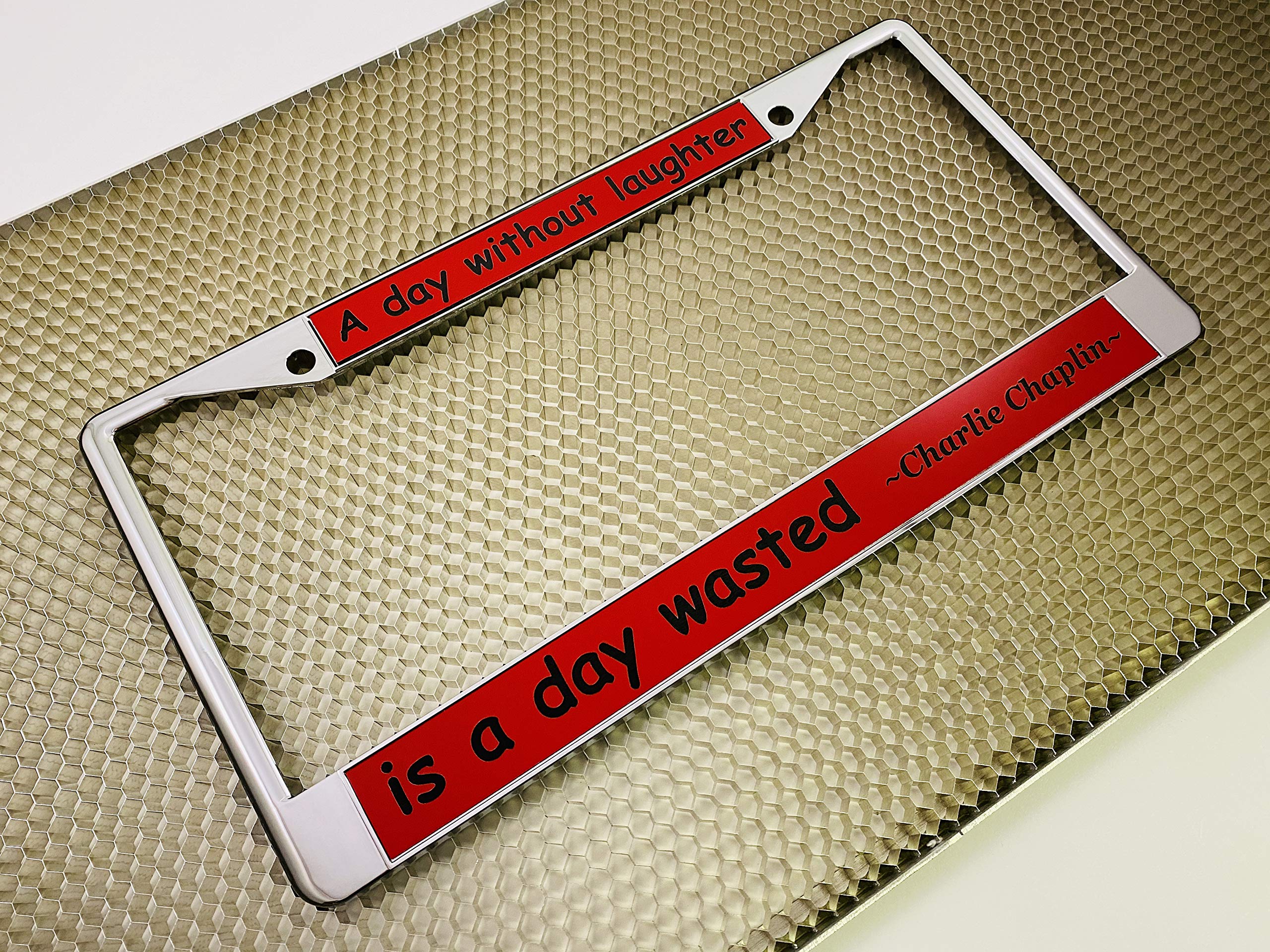 Custom Personalized Metal Laser Engraved Car License Plate Frame with Free caps - Picture 88 of 132
