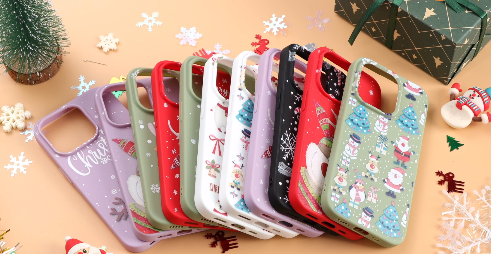 Yoedge 2 Pièces Noël Coque Pour IPhone 8/7 /SE 2022/SE