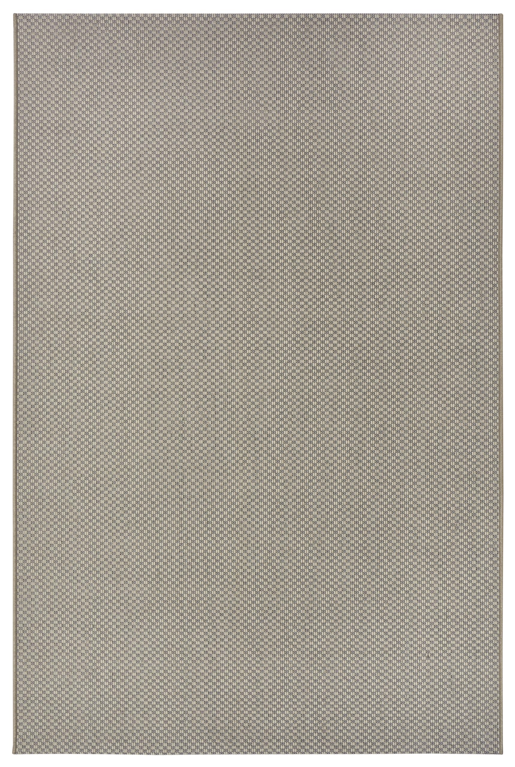HANSE Home Telu Tapijt voor binnen en buiten, weerbestendig, modern patroon, waterdicht, robuust buitentapijt, plat weefsel, voor tuin, balkon, terras, woonkamer, beige-grijs, 76 x 150 cm