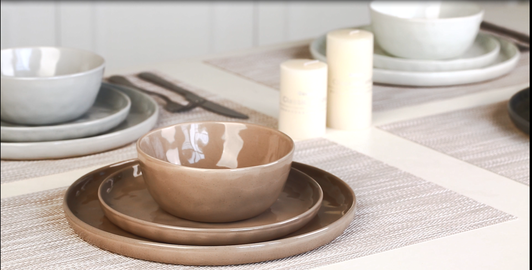 Amazon.com: Famiware Mars Plates and Bowls Set, 12 Pieces