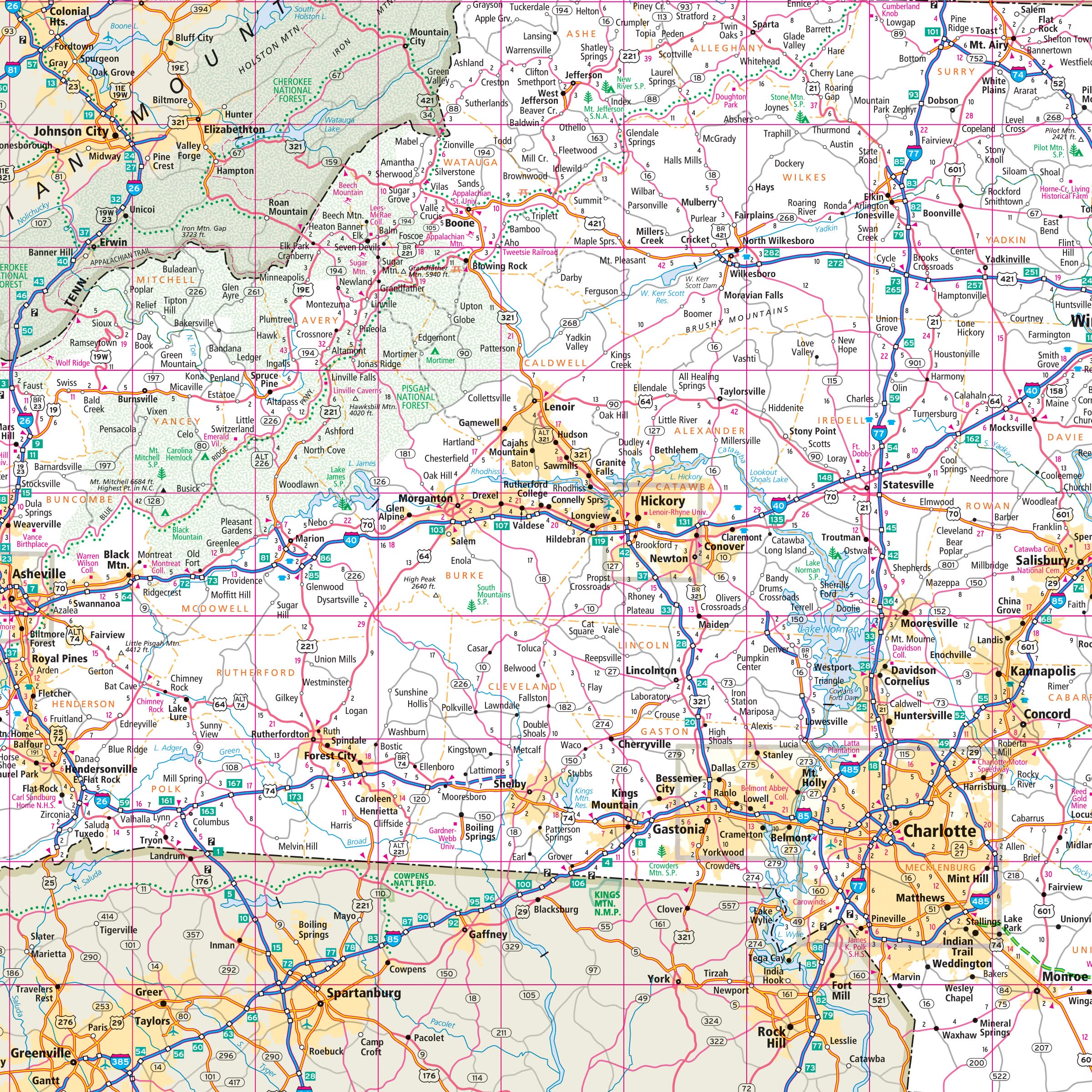 Rand McNally Easy to Read: North Carolina State Folded Map - Image 4