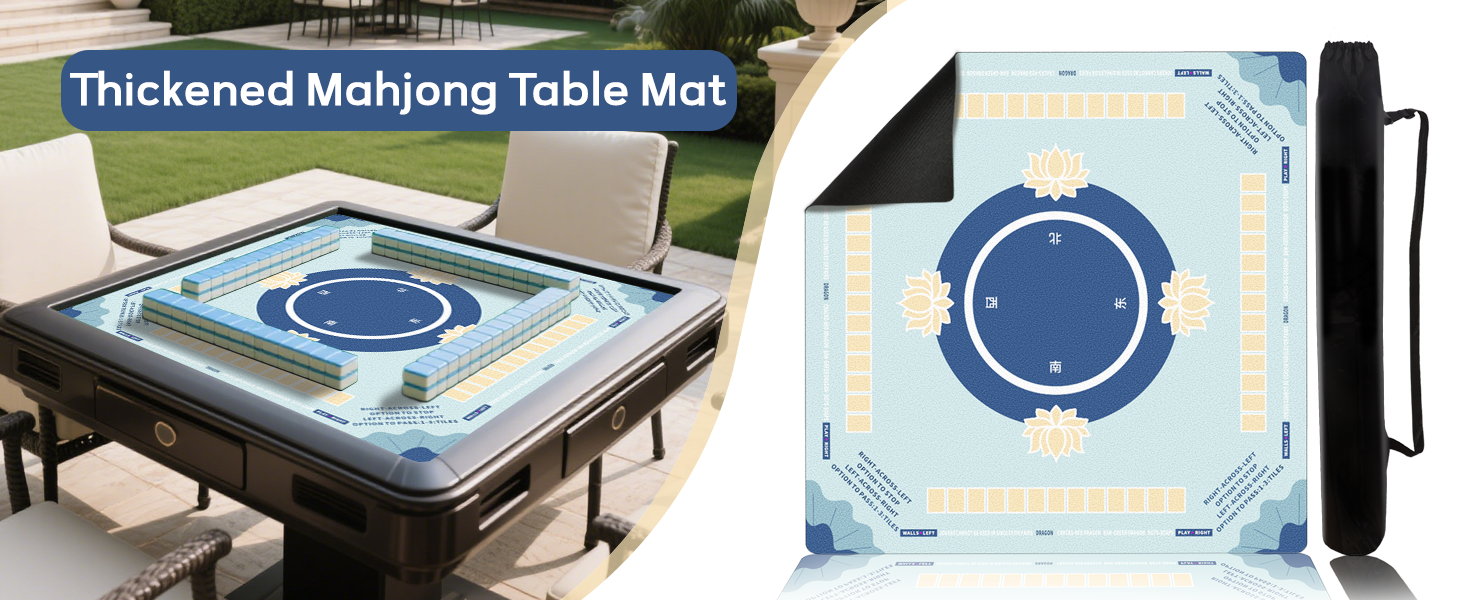 Amazon.com: Mahjong Mat with Rules - 3.8mm Thickened Noise
