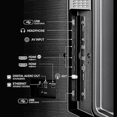 Miniatura 14 de Hisense Serie E6 Cinema de 65 pulgadas Hi-QLED 4K UHD Smart Fire TV (65E6QF, modelo 2025) - Sensor de luz AI, Dolby Vision · Atmos, control remoto