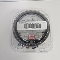 Vista 5 de Manómetro diferencial de 0-1 pulgada de agua, aluminio, grifos NPT hembra de 1/8 pulgadas, preciso al 2%, mide la presión de aire, resistencia