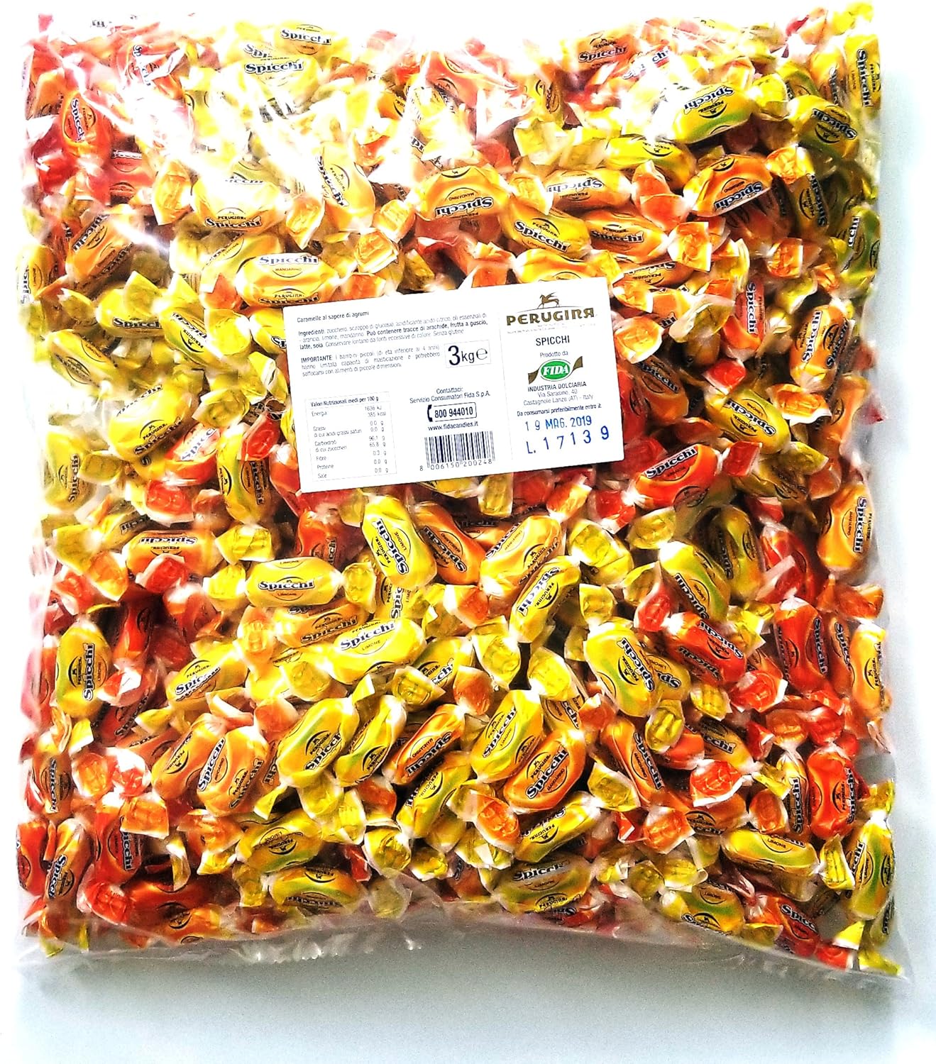 "Spicchi" Citrus Wedge Candy (6.6 lb. Bulk Bag)