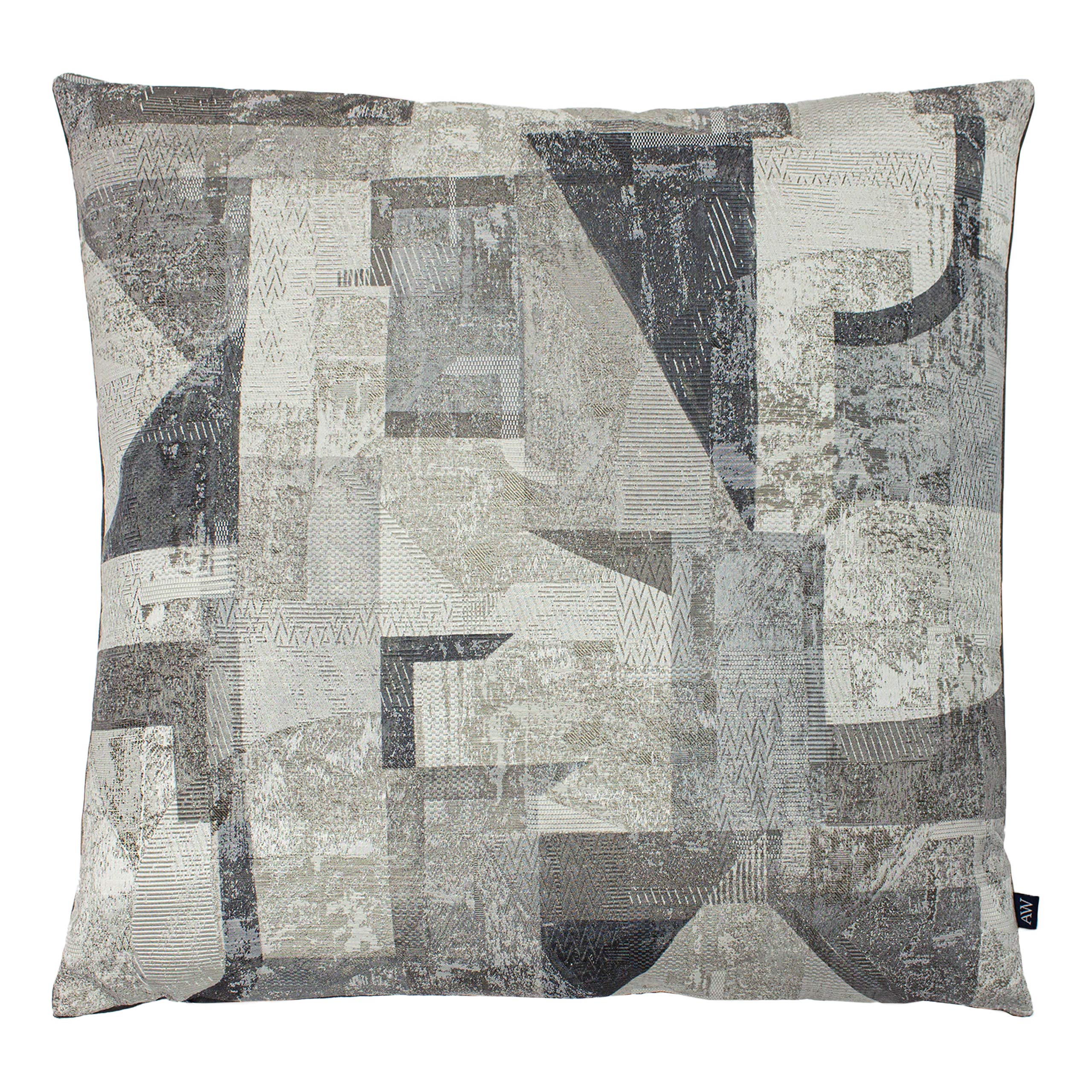 Ashley WildeNeutra Cushion Cover, Granite/Steel, 50 x 50cm