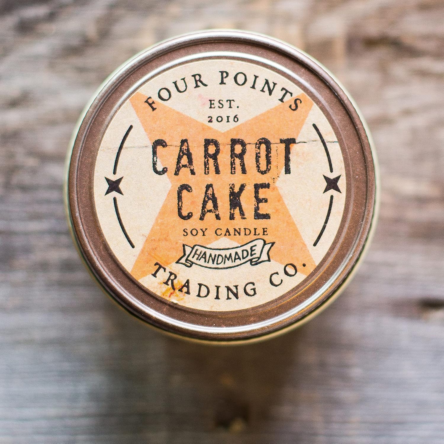 Hand Crafted Carrot Cake Scented Candle - Soy Aromatherapy Candle with Jar - Great Gift for Birthdays, Anniversary, Christmas, New Year, House Warming, and More - 8oz