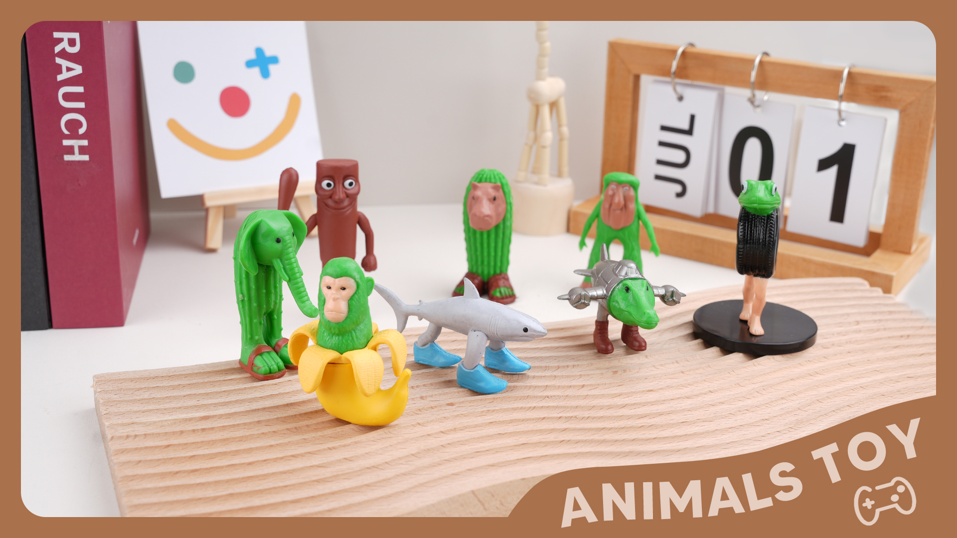Set De 8 Figurines Brainrot Italiennes – Tralalero Tralala – Requin Et Critter – ABS – Déco Bureau