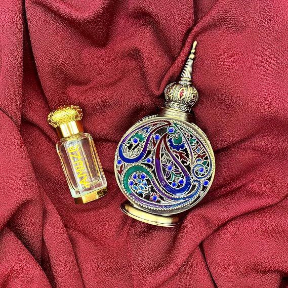 Amber, 12 ml - METAL | Premium Perfume Oil | Attar Oil | Alcohol-Free | Vegan & Cruelty-Free