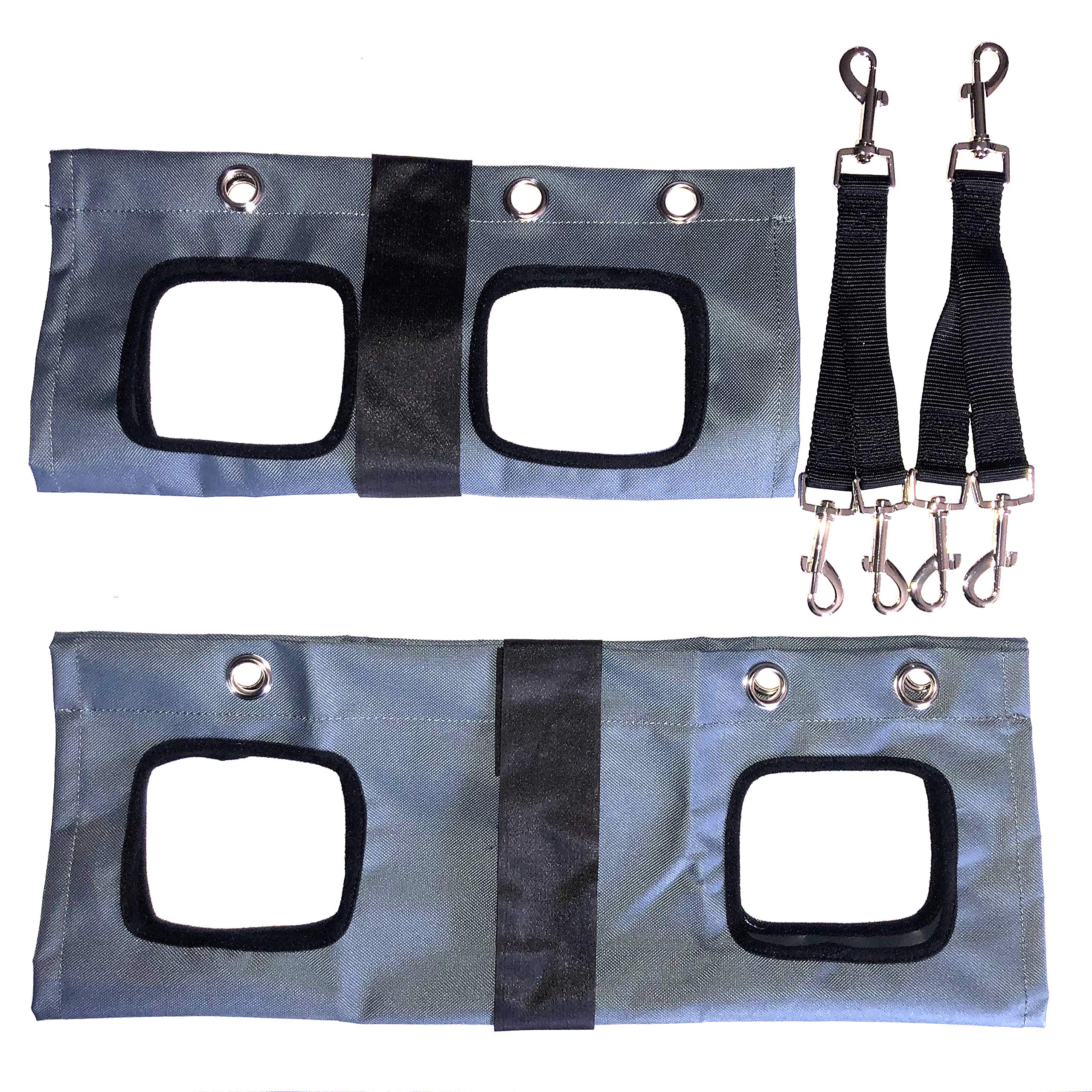 Groomers World Dog Grooming Hammock Set of 2 - Small and Medium (Grey)