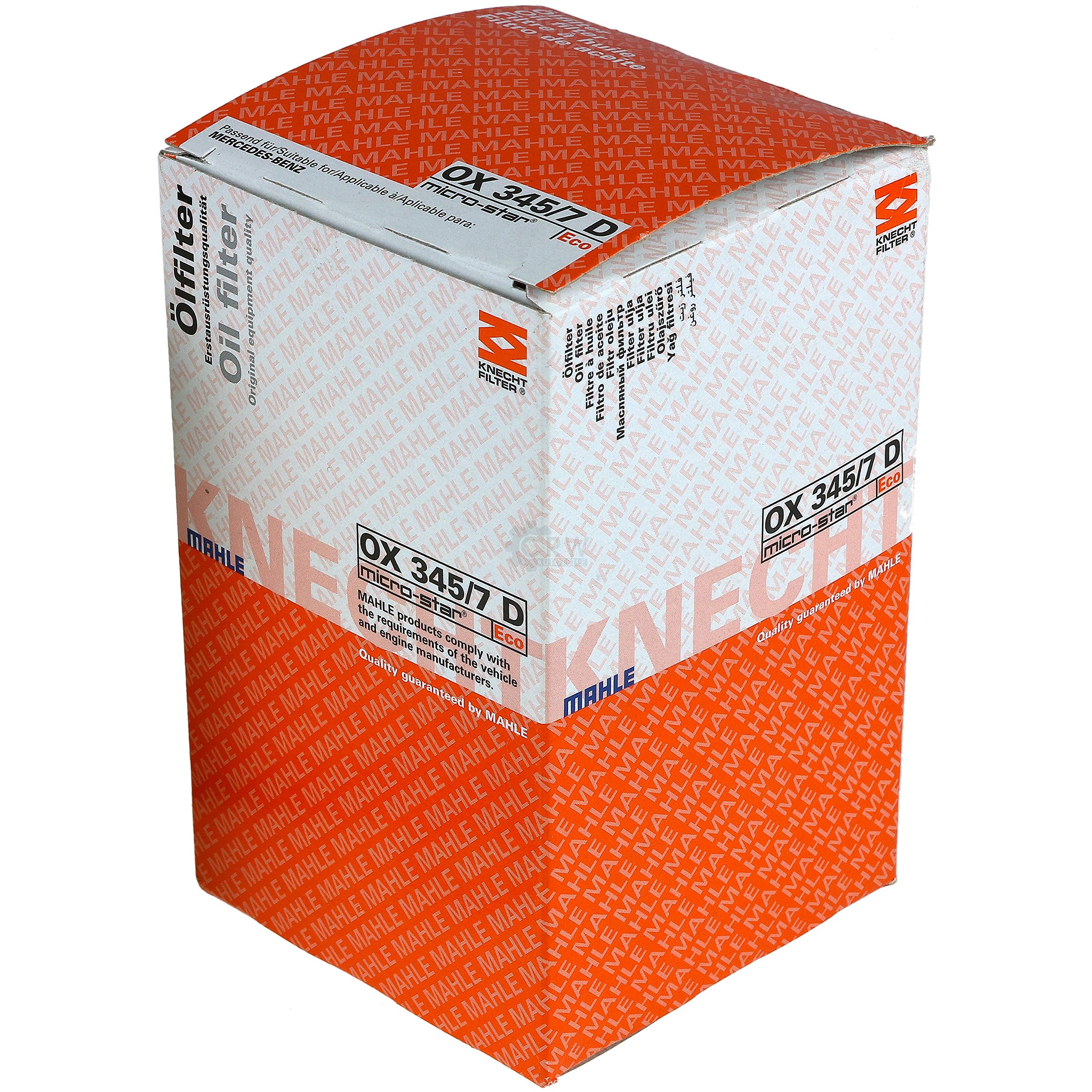 Paquete de inspección Kit de mantenimiento con filtro de aceite OX 345/7D, filtro de aire LX 804/S, anillo de sellado