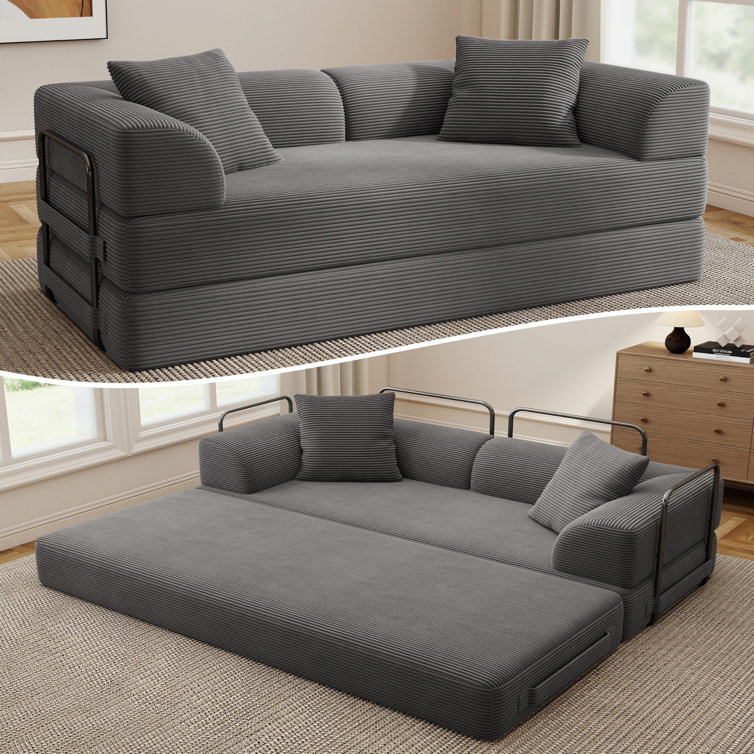 Living&Giving Convertible Boneless Couch