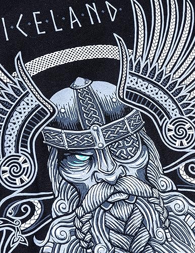 Miniatura 5 de Islandia Odin Mitología nórdica islandesa Dios Reykjavik Valhalla Cuervo vikingo nórdico Thor camiseta