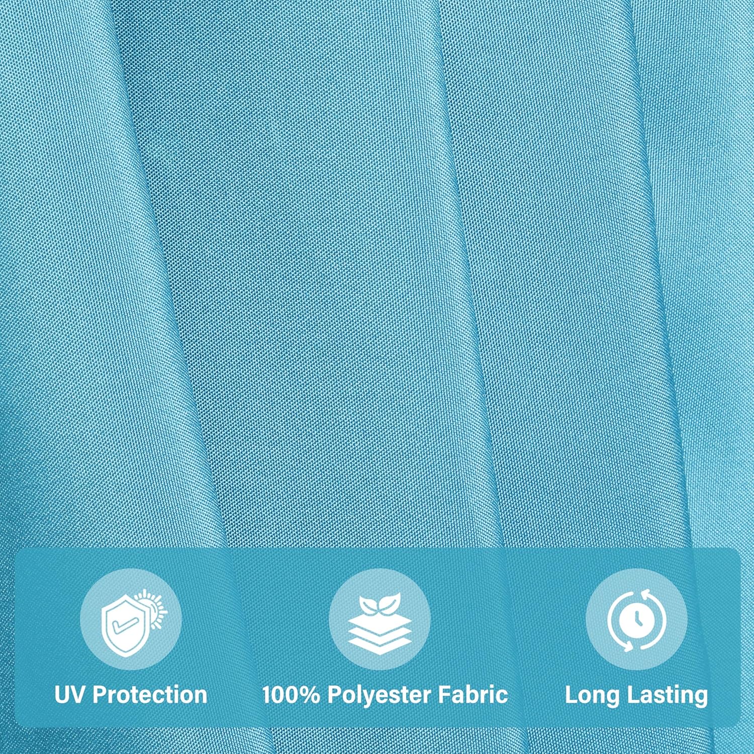 HealSmart 9' Patio Umbrella Replacement Canopy Cover with 8 Ribs, Outdoor Table Market Yard Umbrellas