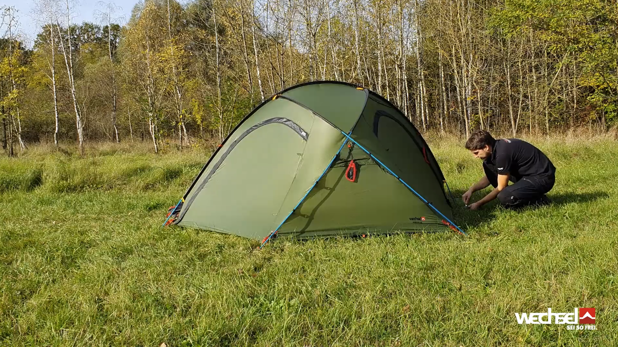 Wechsel Trekkingzelt Forum 42 I Geodätzelt für 2 Personen I Expeditionszelt kompakt & transportabel I ideales Outdoor-Zelt für Camping, Wandern, Kanutouren & Radreisen Sport & Freizeit