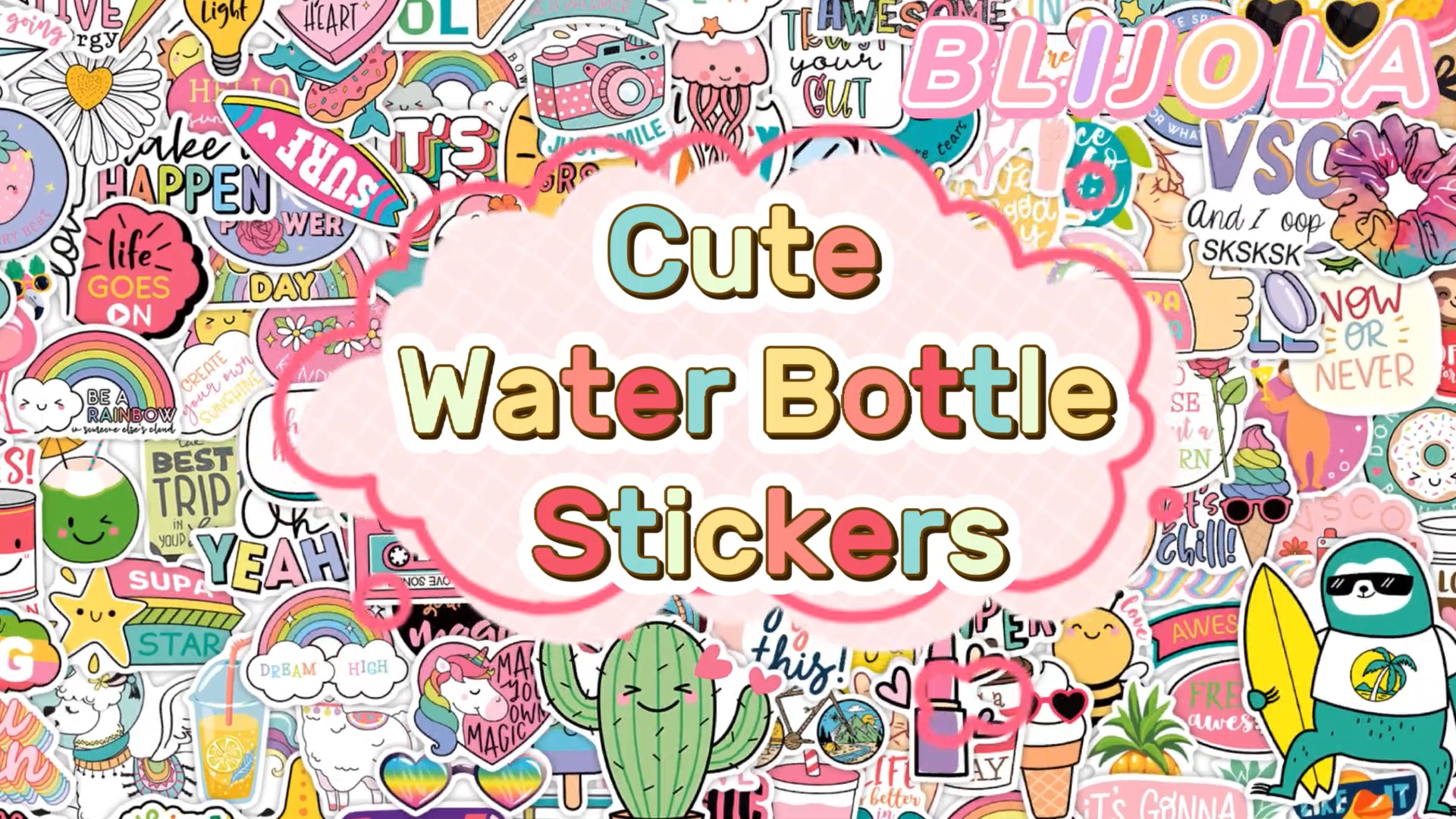214-Piece Aesthetic Sticker Pack - Waterproof Vinyl Decals For Water Bottles Laptops