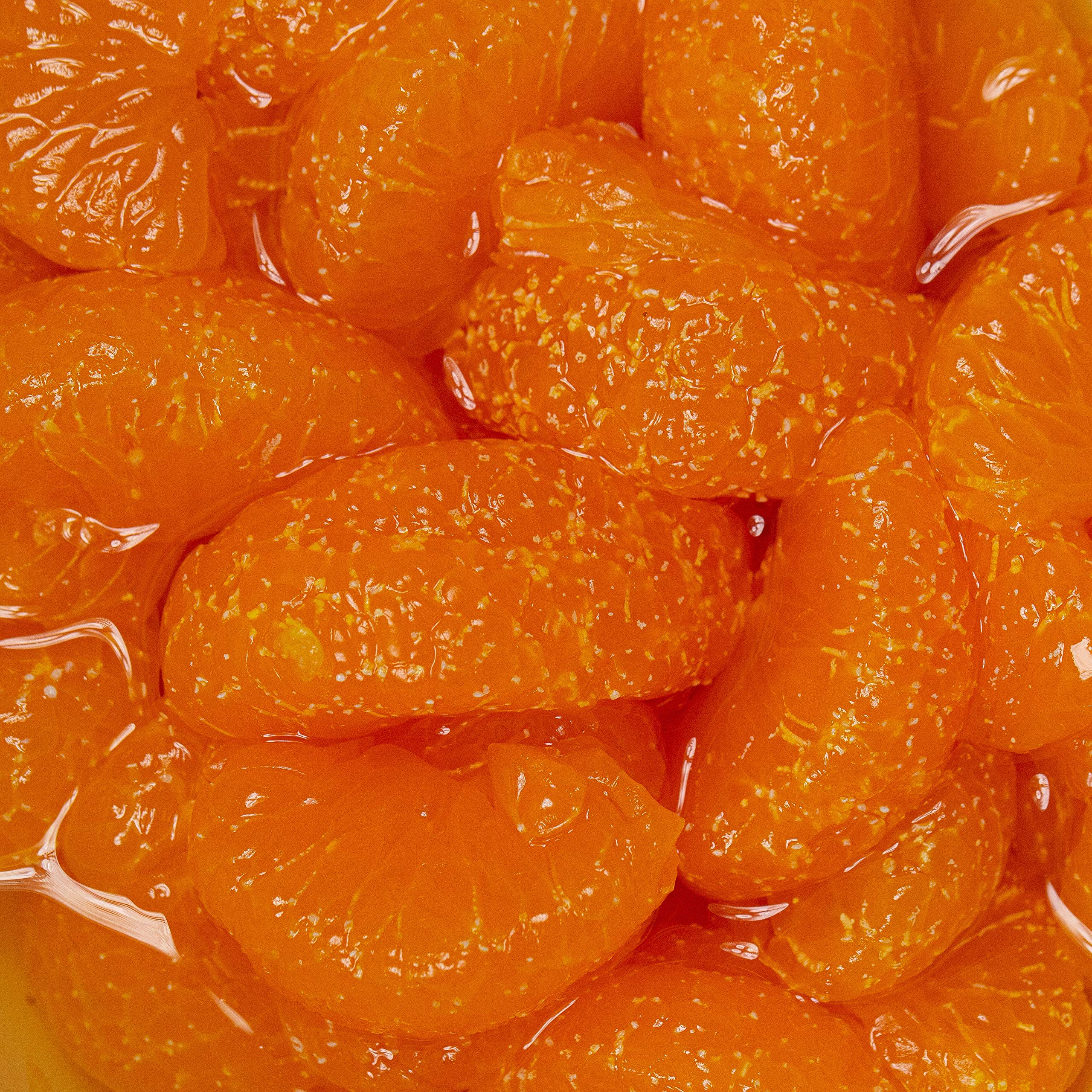 CANA türkische Mandarin-Orangen geschält ohne Kerne leicht gezuckert in Sirup 24 Dosen Füllm 800g ATG 480g Ring-Pull-Verschluss intensiv komplexes Aroma gleichmäßige ganze Segmente