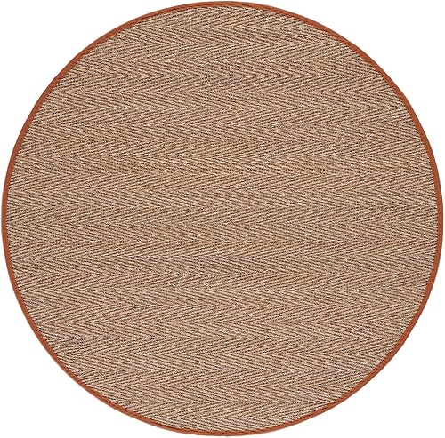 Miniatura 208 de Safavieh Colección de fibra natural NF115P - Alfombra (fibra natural), color gris, Fibras naturales beige, (Natural/Beige),Natural/Negro,Natural